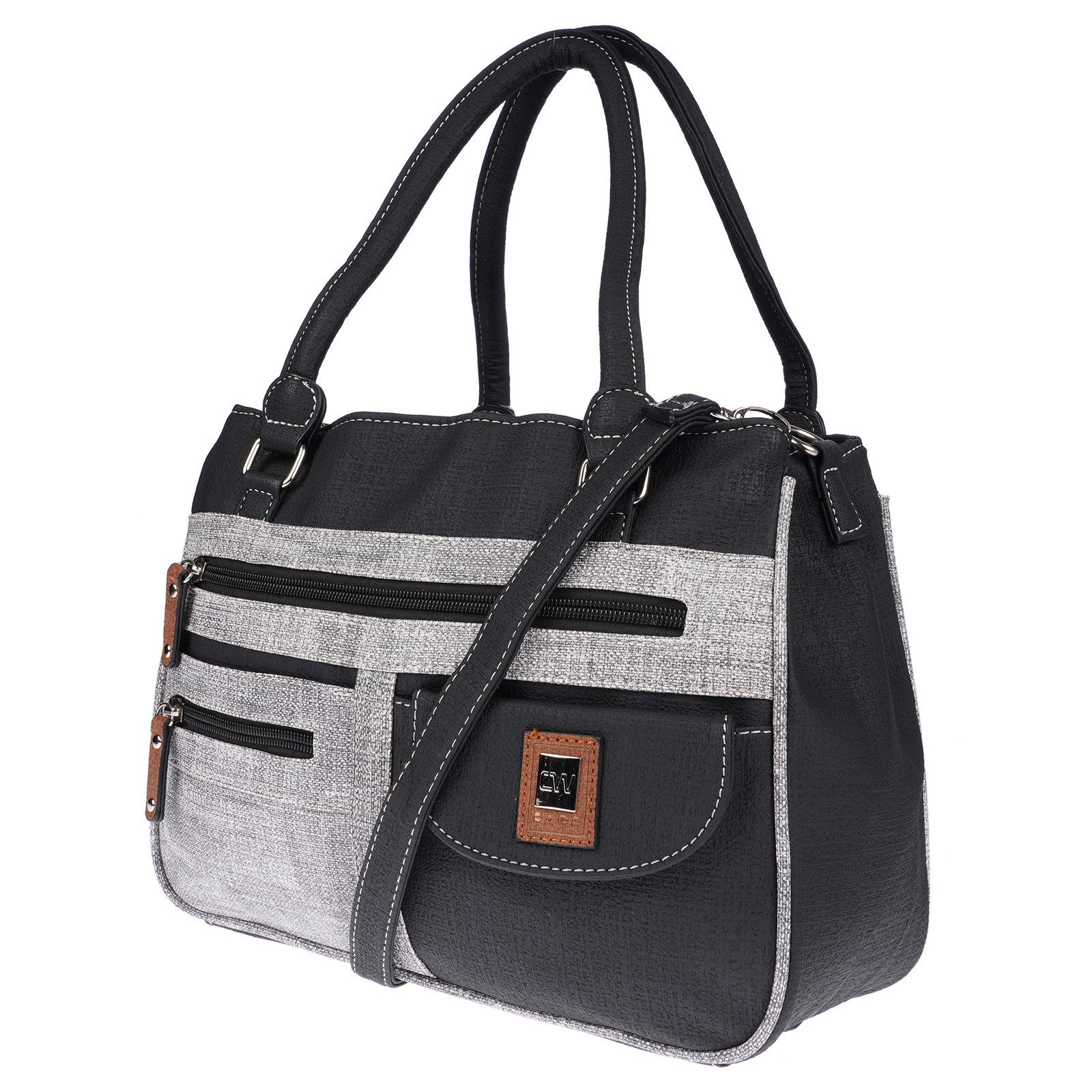 Christian Wippermann Henkeltasche Große Damen Tasche Umhängetasche Schultertasche (1 tlg), Henkeltasche