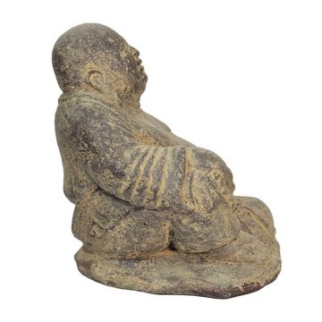Oriental Galerie Dekofigur Buddha Sitzend Gartenfigur aus Lavastein 20 cm (1 St)