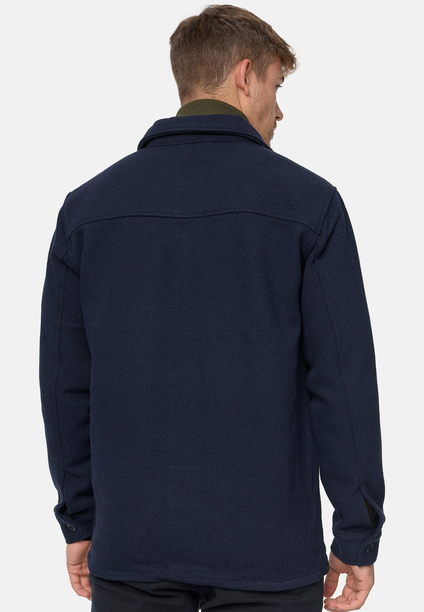 Indicode Sommerjacke Herren INThanasis Übergangsjacke Herrenjacke Overshirt-Jacke mit zwei Brusttaschen