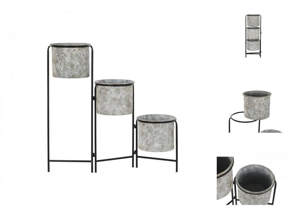 DKD Home Decor Blumenkasten Blumentopf DKD Home Decor Grau Metall 82 X Dkd home decor blumenkasten blumentopf dkd home decor grau metall 82 x