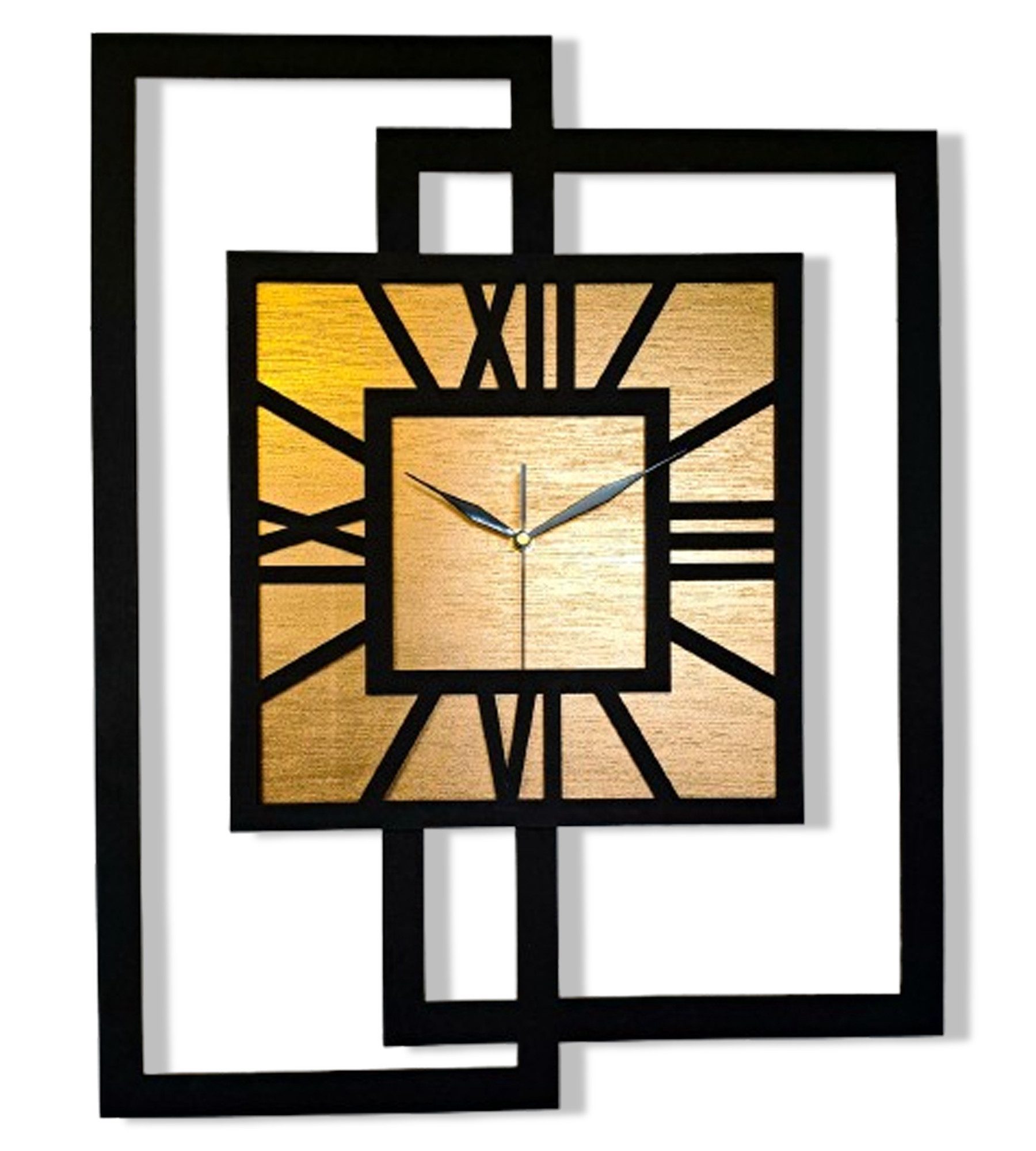 ORNAMENTI Wanduhr Grosse, moderne, geometrisch, Holz, günstig online kaufen
