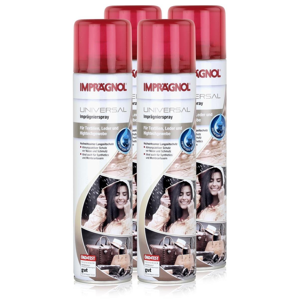 Imprägnol Universal Imprägnierspray 400ml - Wetterschutz (4er Pack) Spezialwaschmittel