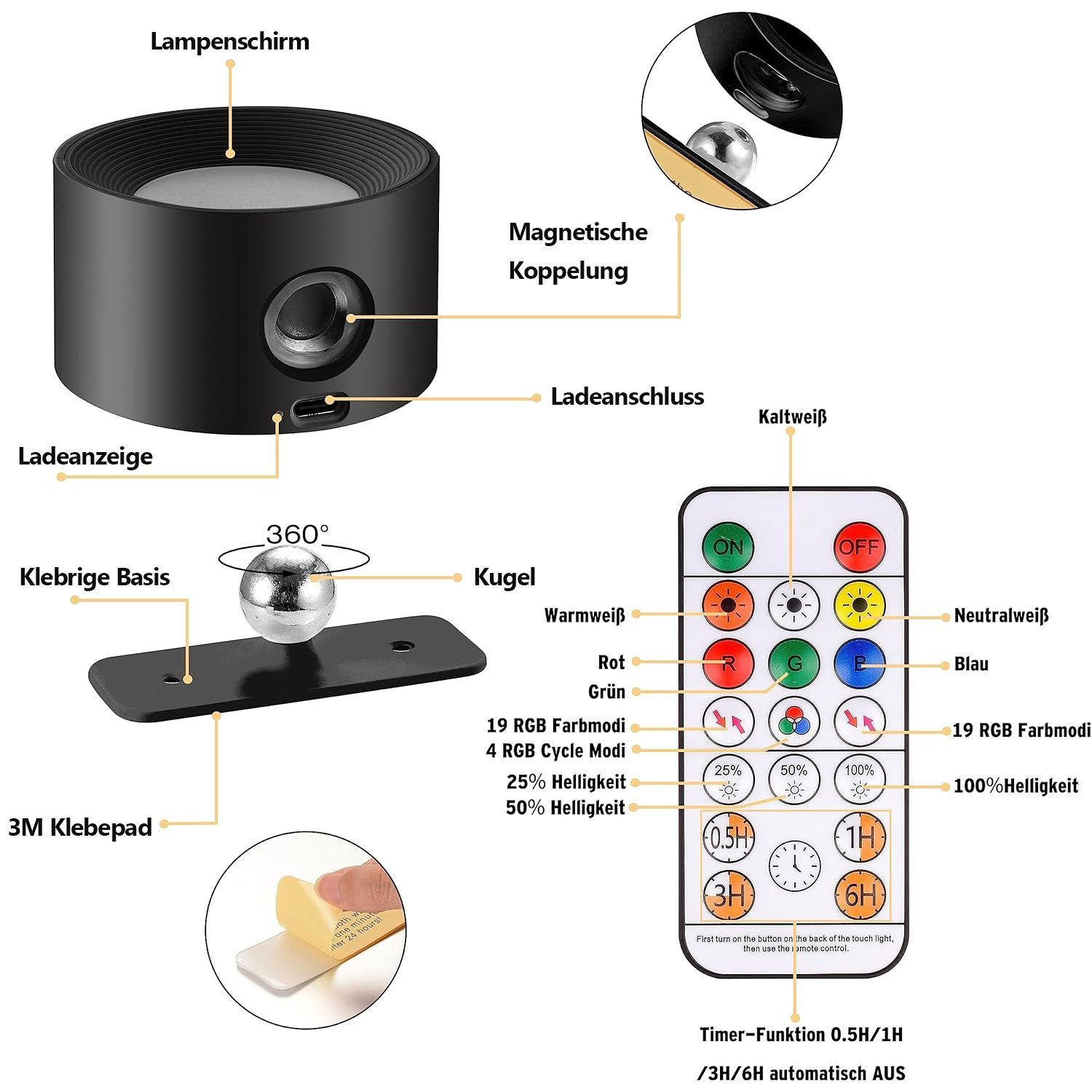 zggzerg LED Wandstrahler Wandleuchte LED Wandleuchte Innen Akku Dimmbar Wandlampe, Badezimmer Wandstrahler/Wandlampe/Wandbeleuchtung. Reduzierter Preis € 23,99. Unverbindliche Preisempfehlung € 39,99, (€ 88,88 pro 100 g)