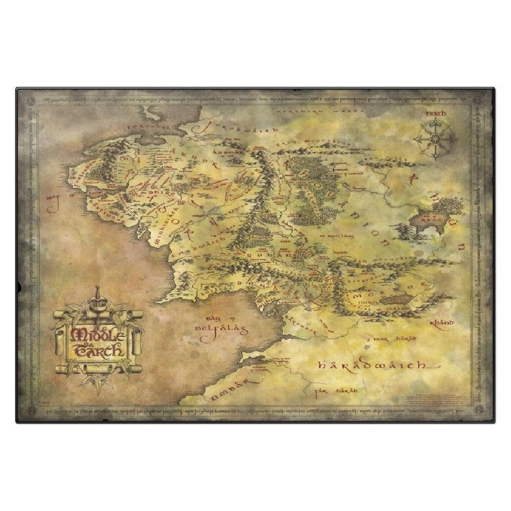 Grupo Erik Merchandise-Figur The Lord of the Rings Map Desk mat