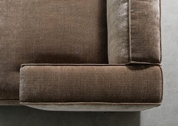 Massivmoebel24 Ecksofa 279x164x69 Cord taupe VALENCIA