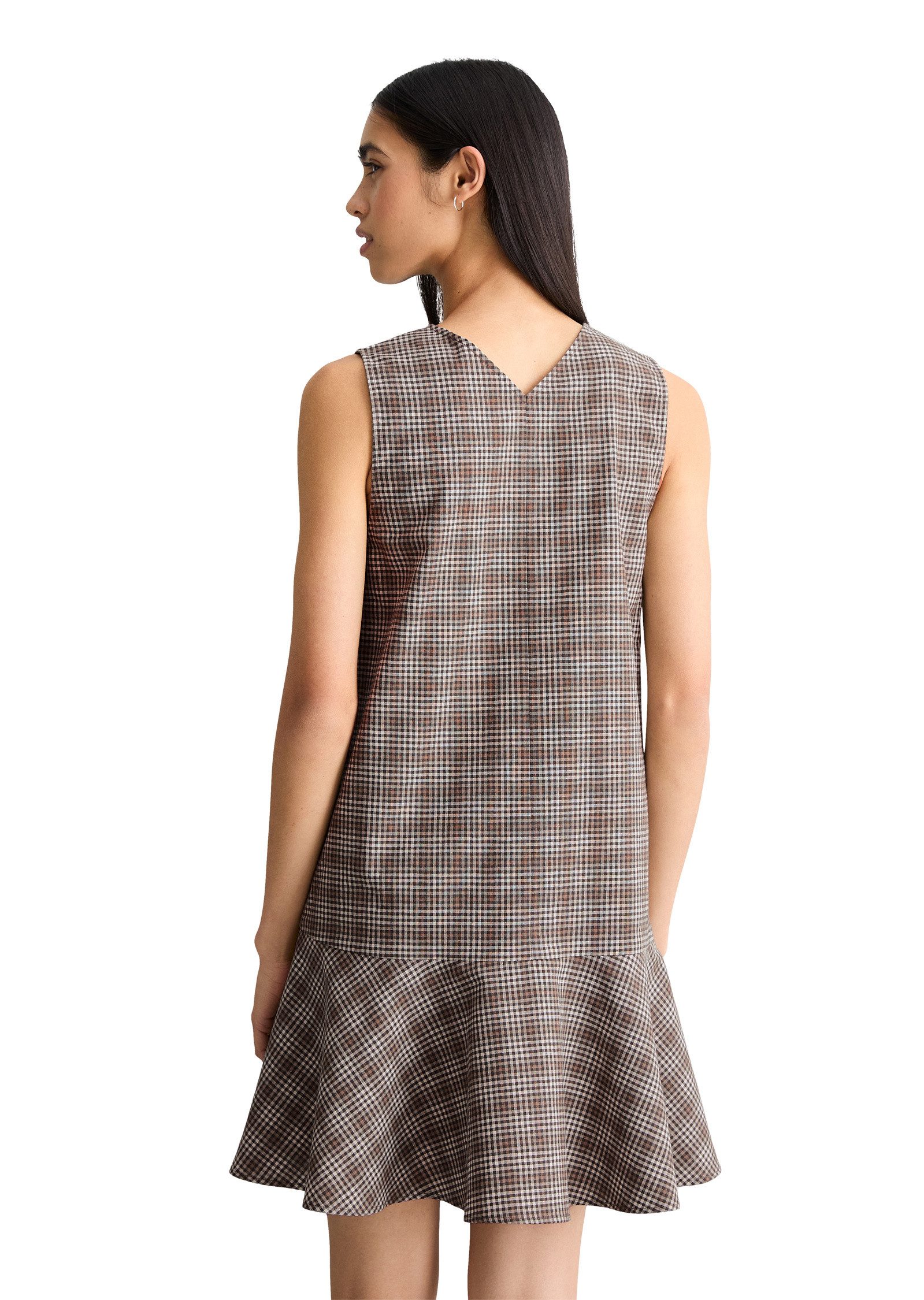 Marc O'Polo DENIM Midikleid aus Organic Cotton-Leinen-Mix