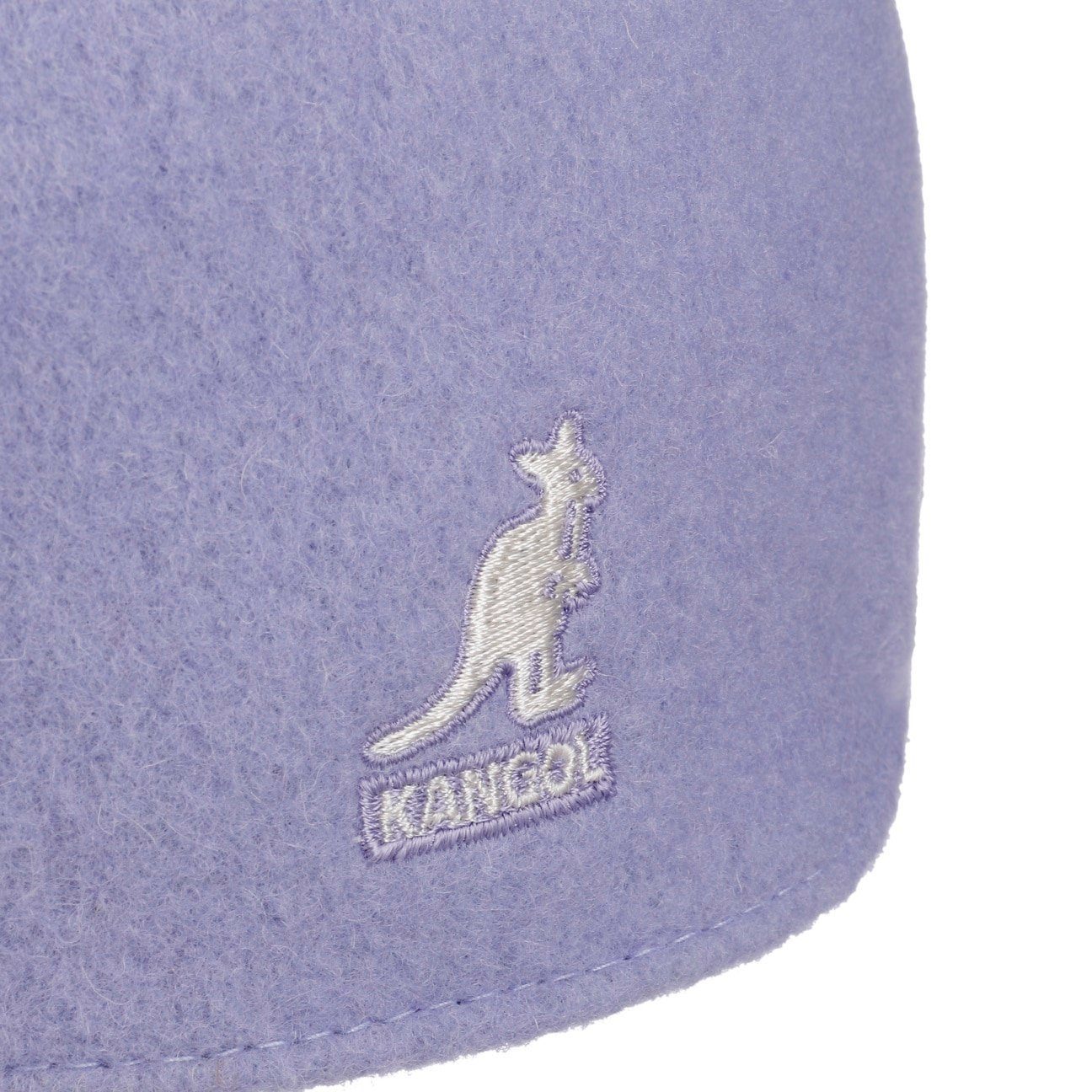 Kangol Flat Cap (1-St) Schiebermütze Schirm flieder mit