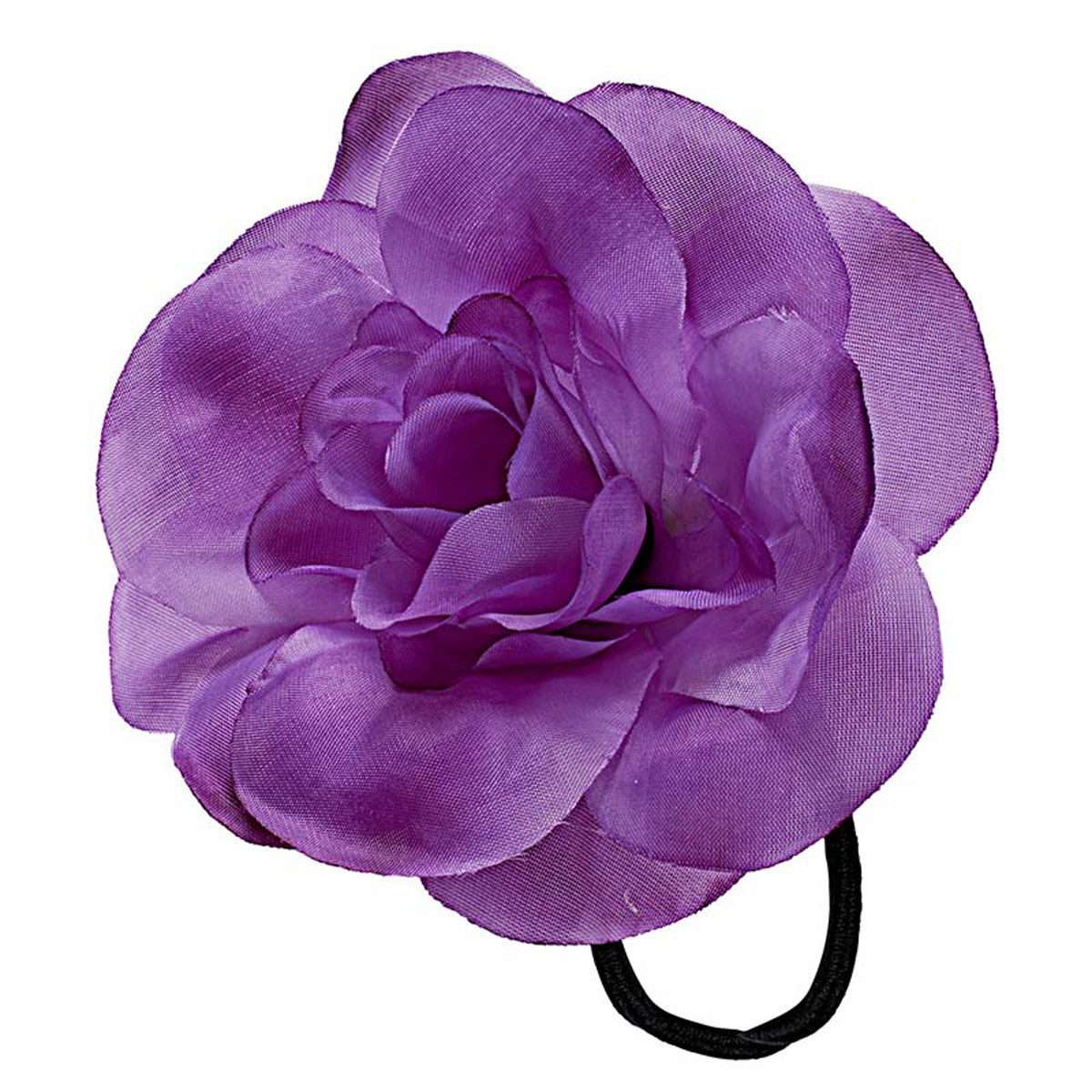 Widmann S.r.l. Kostüm Schmuck Haargummi Blume, Violett