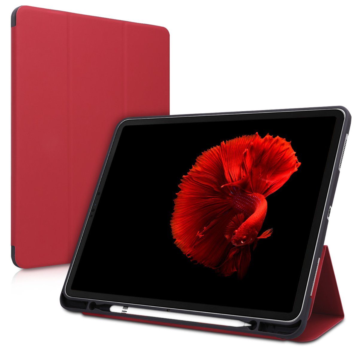 kwmobile Tablet-Hülle, Hülle für Apple iPad Pro 12,9" (2018) - Tablet Case  mit Stifthalter - Cover