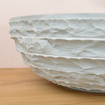 wohnfreuden Aufsatzwaschbecken Sandstein Waschbecken BASCOM ROWFISH 40 cm gehämmert (Kein Set), 40_40343