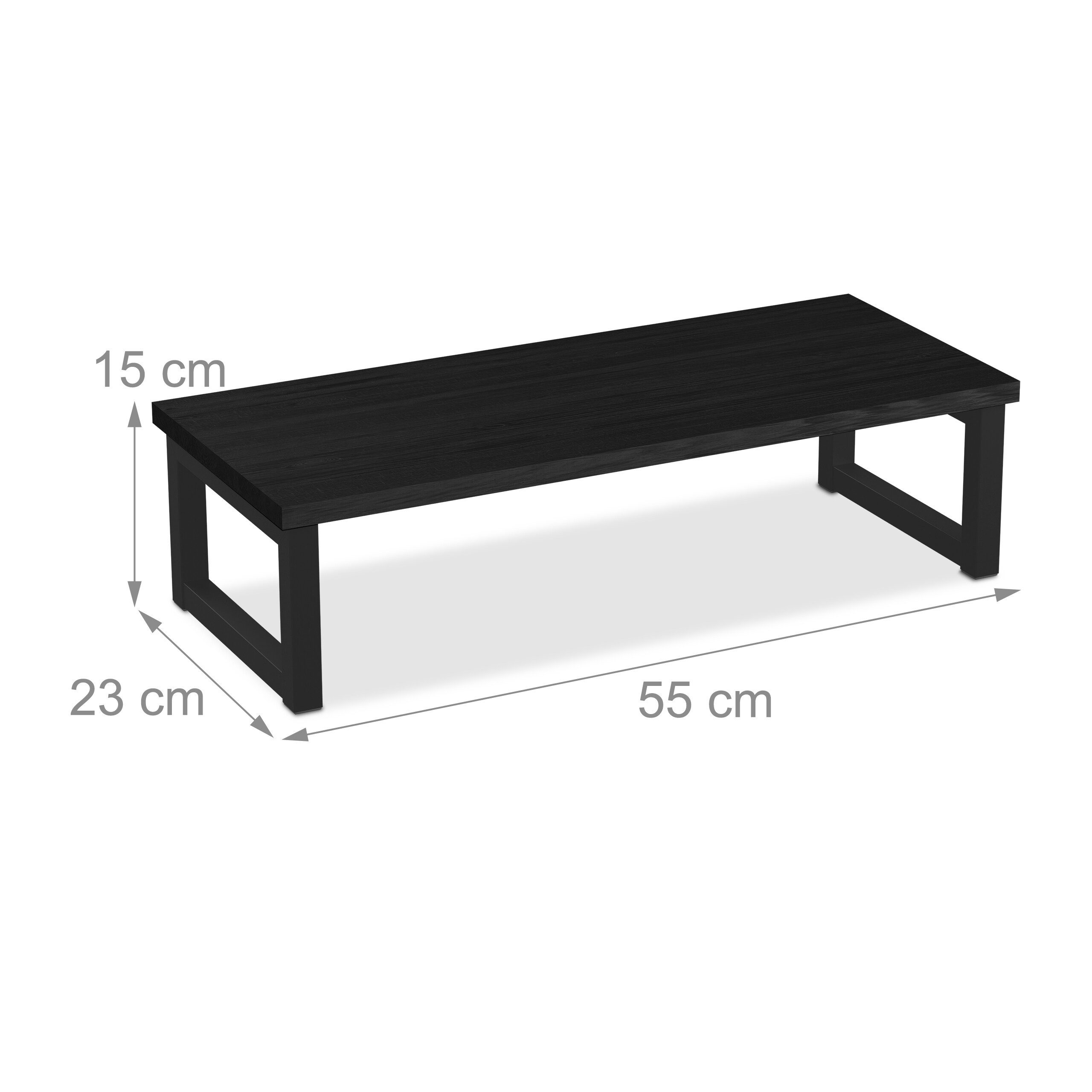 relaxdays Monitorständer im Industrial-Design, (bis 21.7 Zoll, 1-tlg., XL) – Bild 4 von 5