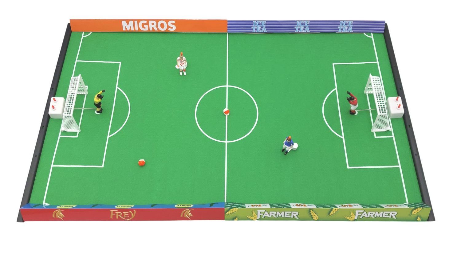 BURI Tischfußballspiel Tipp-Kick Mania Spieleset Migros Tischfußball Kicker Spieler Spieleset