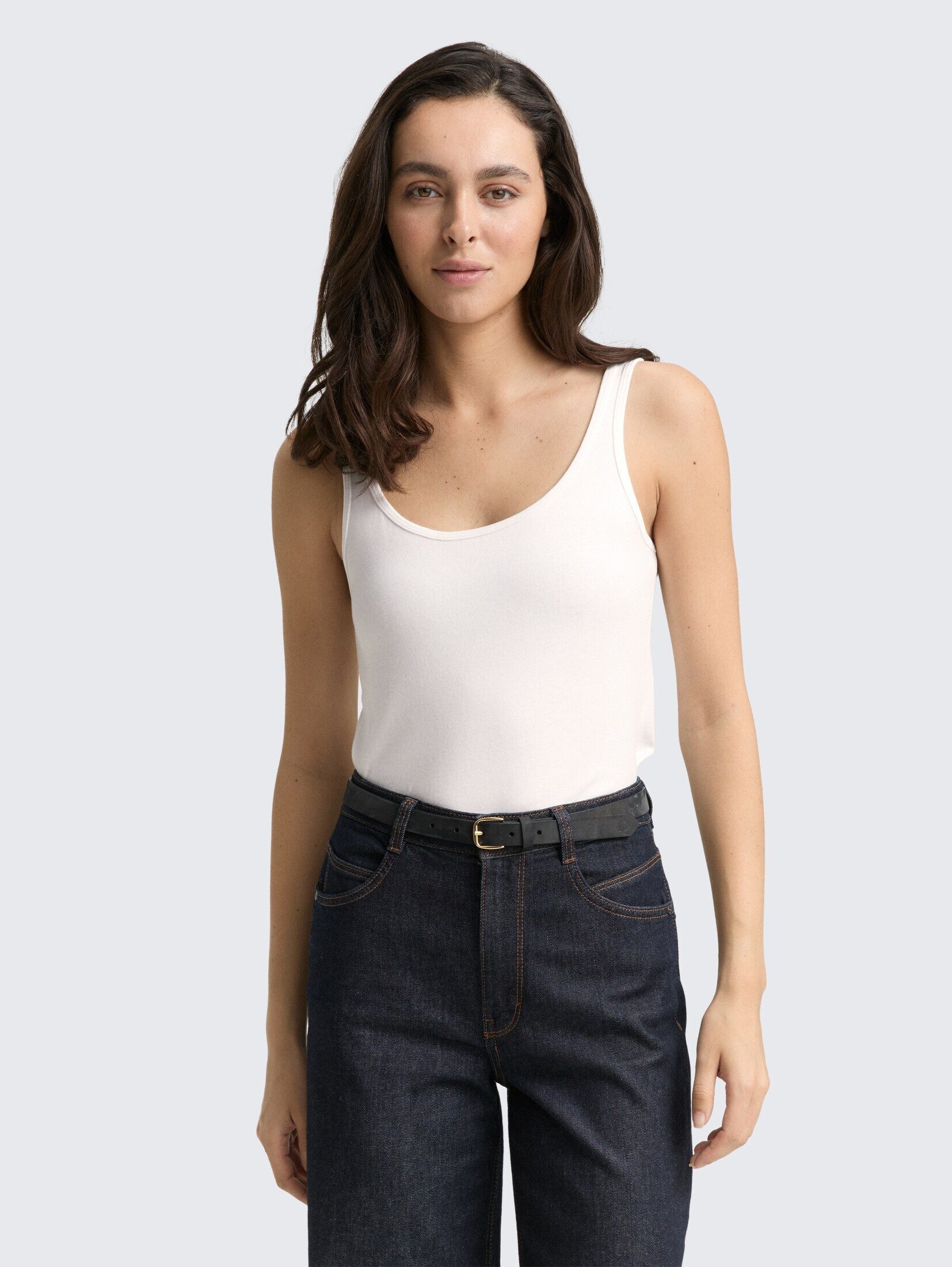 TOM TAILOR Trägertop T-Shirt Basic Slim Fit Top