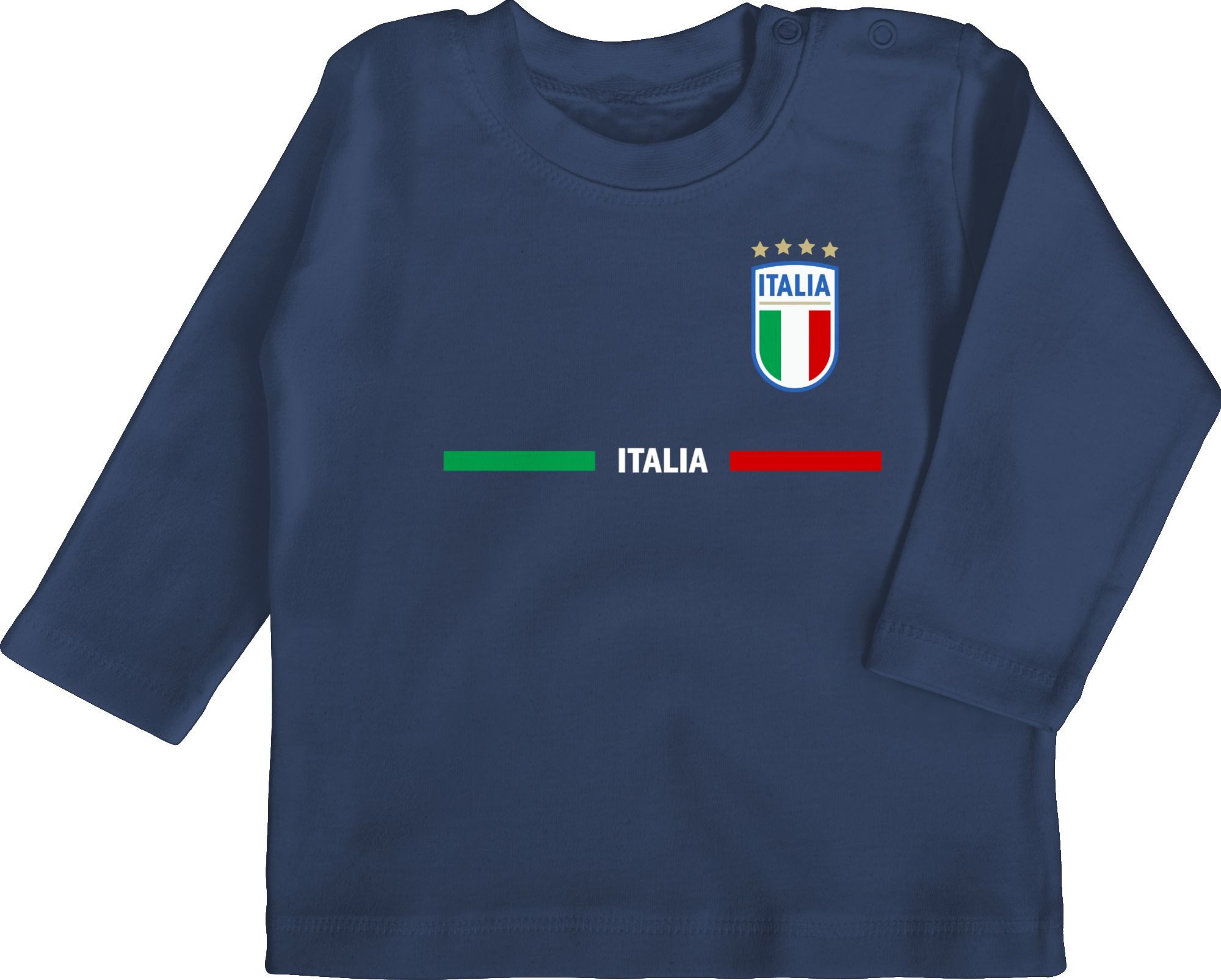 Shirtracer T-Shirt Italien Trikot Wappen, Italia mit Stolz, Italienisches Fan-Motiv 2024 Fussball EM Fanartikel Baby