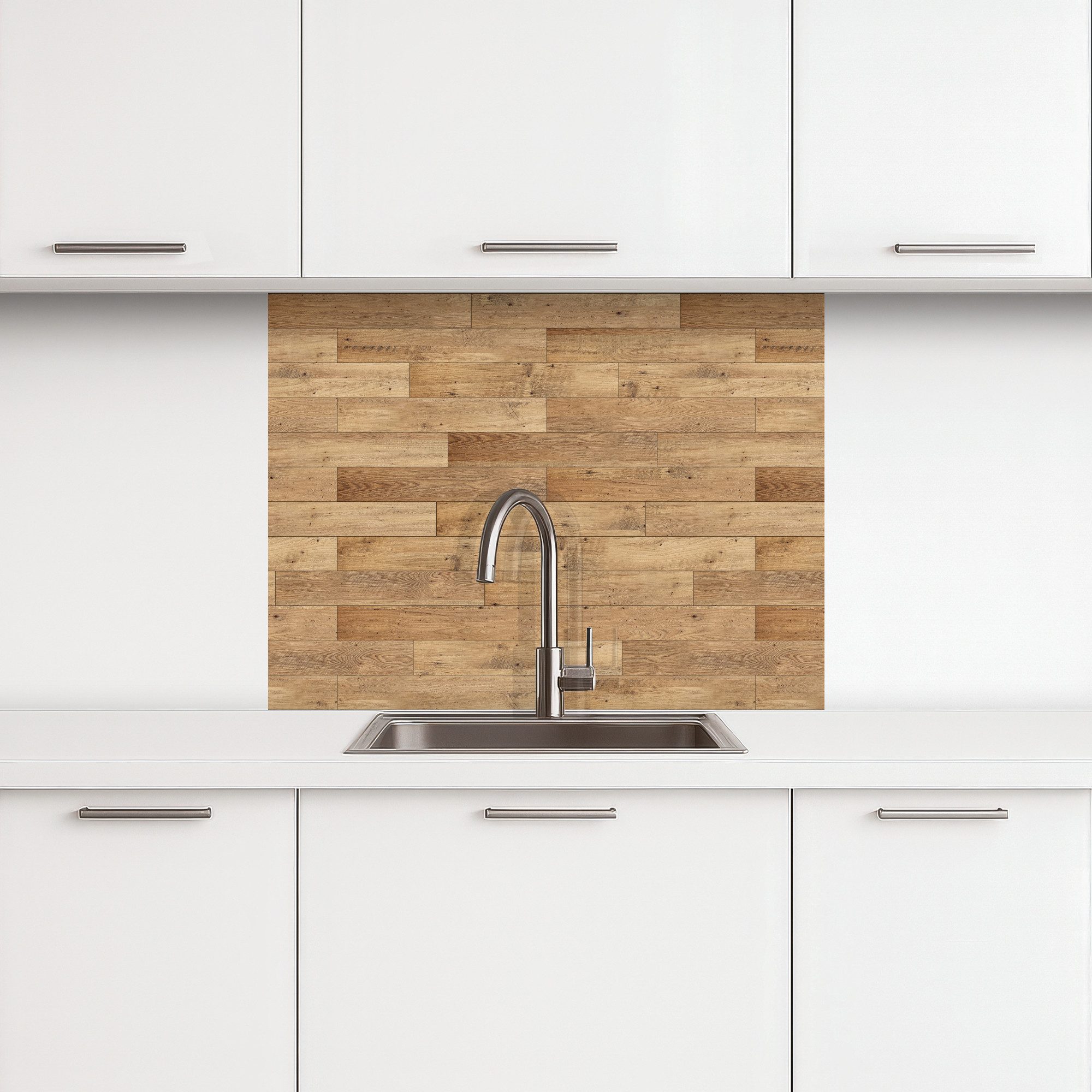 KitchenYeah Küchenrückwand selbstklebend Muster - Parkett - Muster, (1-tlg) günstig online kaufen