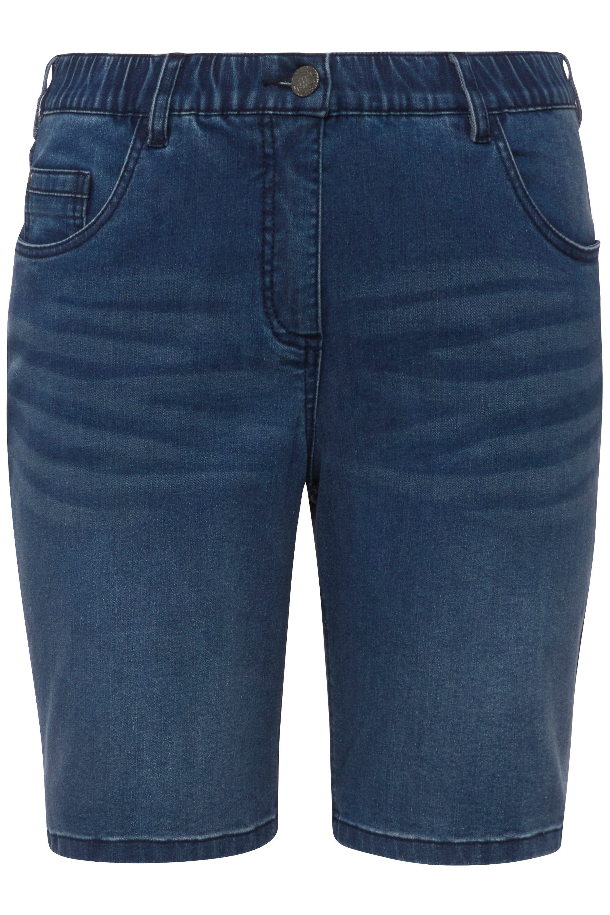 Ulla Popken Bermudas Jeansbermuda Mandy 5-Pocket-Form Komfortbund günstig online kaufen