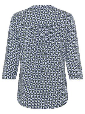 Olsen Rundhalsshirt mit kleinem Verschlussknopf am Ausschnitt