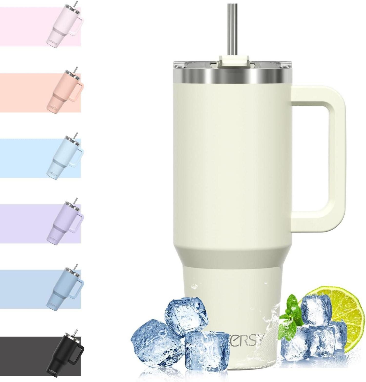 Thermobecher WATERSY 40oz Kaffeebecher to Go Thermobecher Doppelwandiger Edelstahl