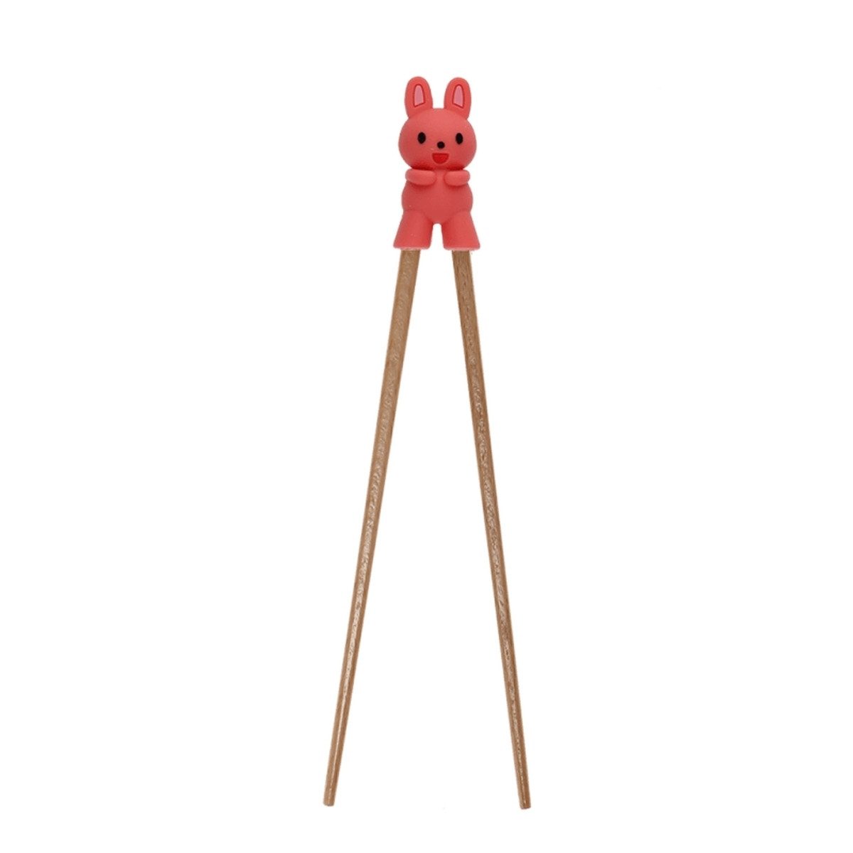 Rex London Essstäbchen Trainingsstäbchen-Set aus Holz mit Silikon-Verbindung für Kinder