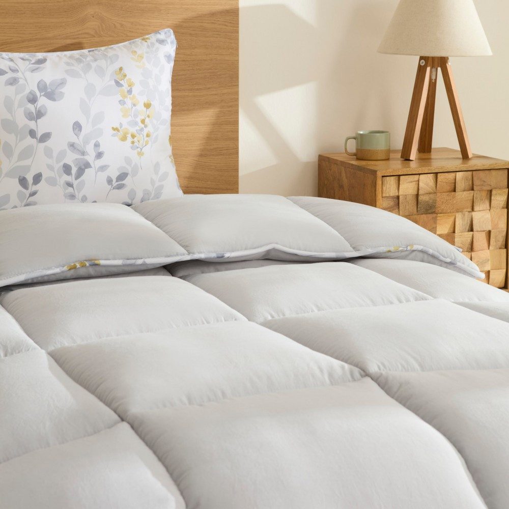 Karaca Bettwäsche Karaca Leaf Graues Einzel Comforter Bettdecke Set 155x220 günstig online kaufen