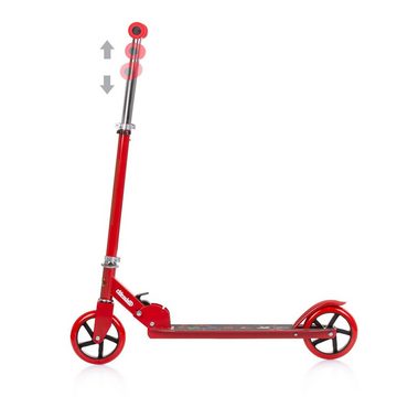 Chipolino Cityroller Kinderroller Sharky klappbar, PU Räder ABEC-7 Lager Bremse verstellbar