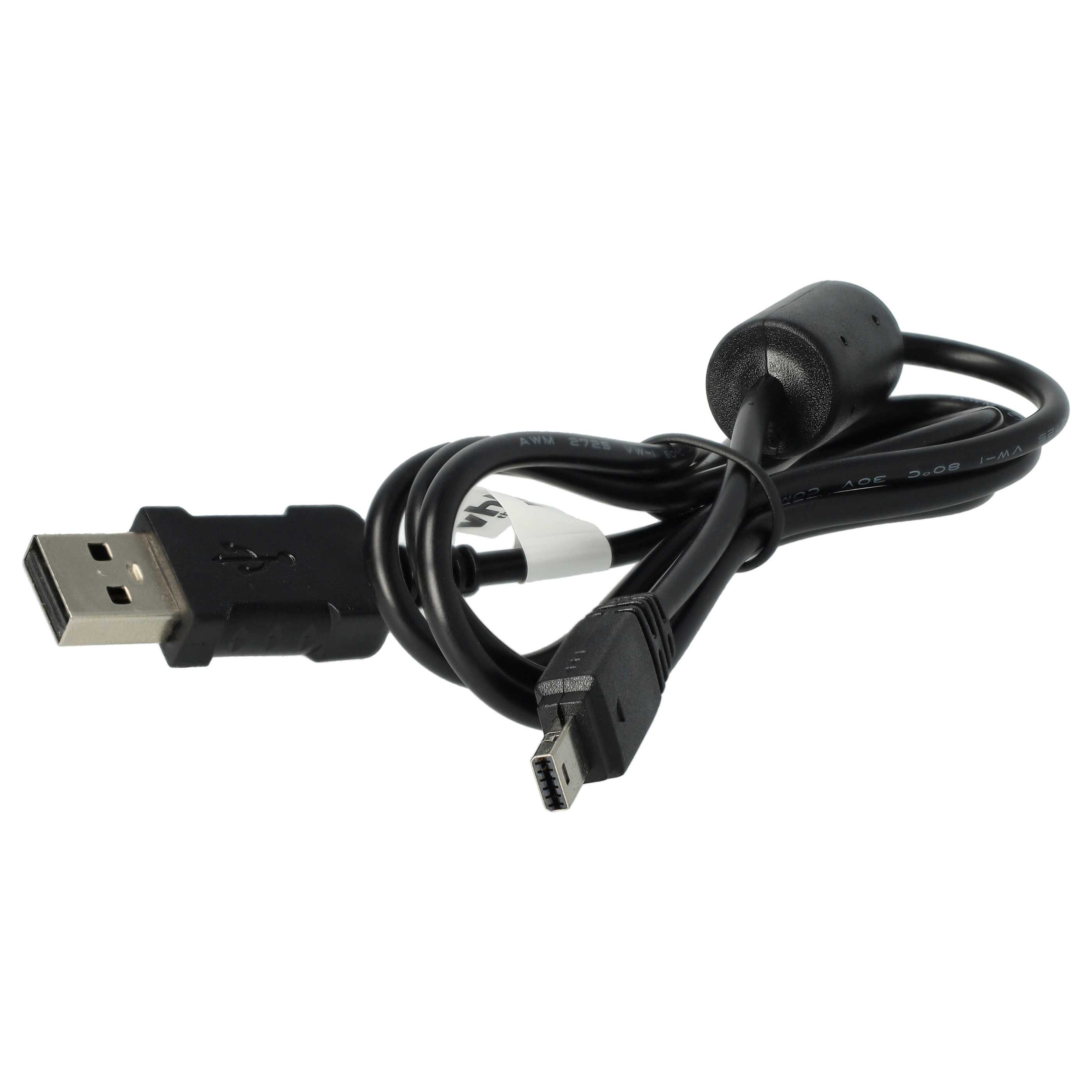 vhbw passend für Casio Exilim EX-ZR100, EX-ZR10, EX-Z90, EX-ZR 20, USB-Kabel
