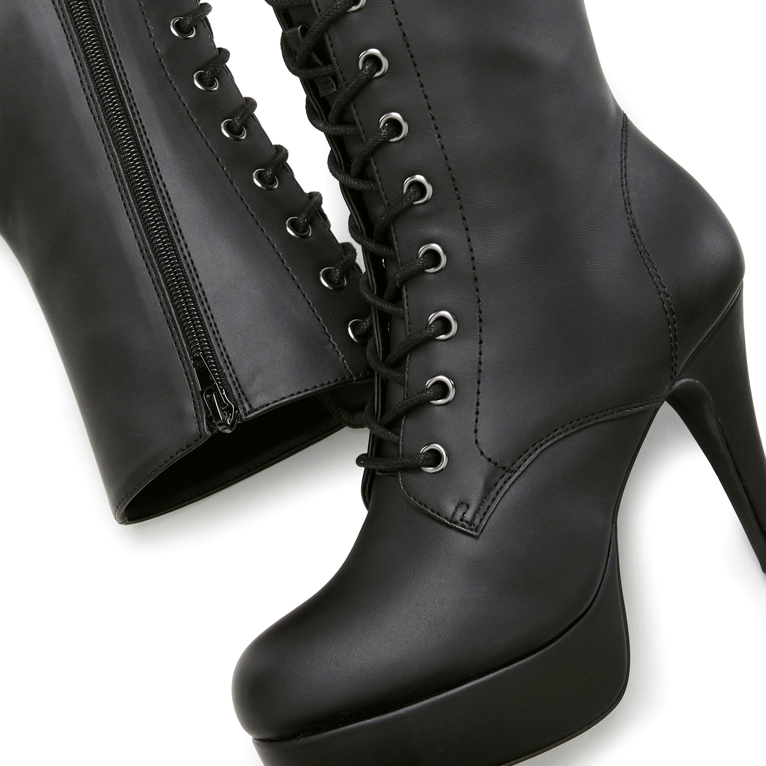 LASCANA Belle Affaire Stiefel Schnürstiefelette, High-Heel-Boots mit Plateauabsatz – Bild 4 von 5