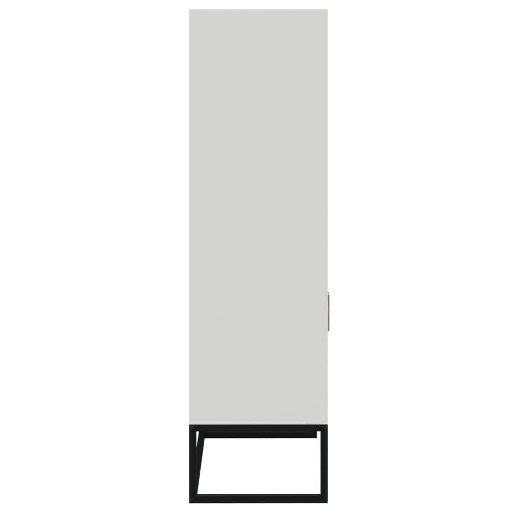 vidaXL Fächerschrank cm Weiß Highboard (1-St) Holzwerkstoff 60x35x125