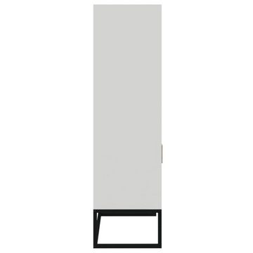 vidaXL Fächerschrank Highboard Weiß 60x35x125 cm Holzwerkstoff (1-St)