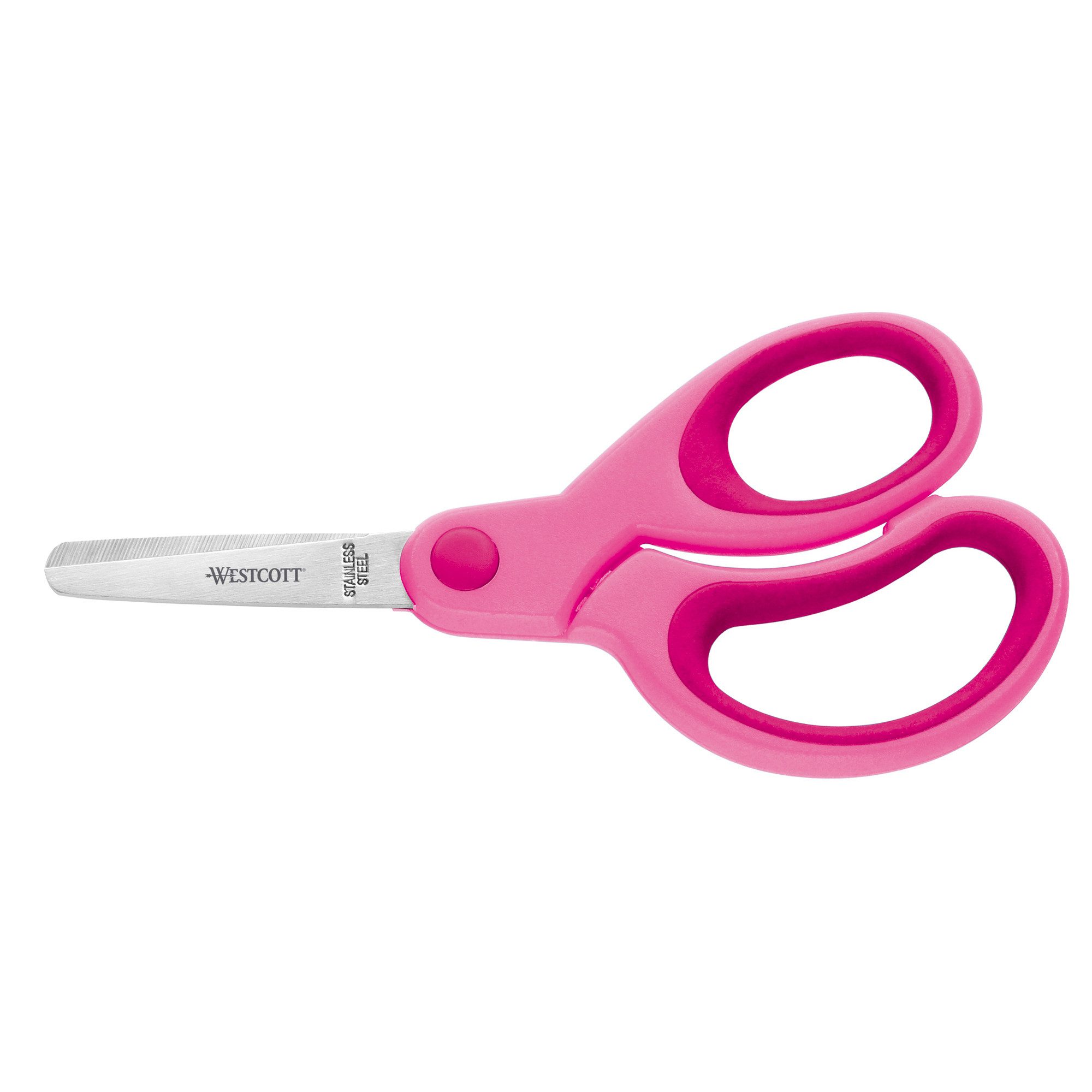 WESTCOTT Papierscheren Kinderschere Kids E-21580 00 runde Spitze 13cm pink