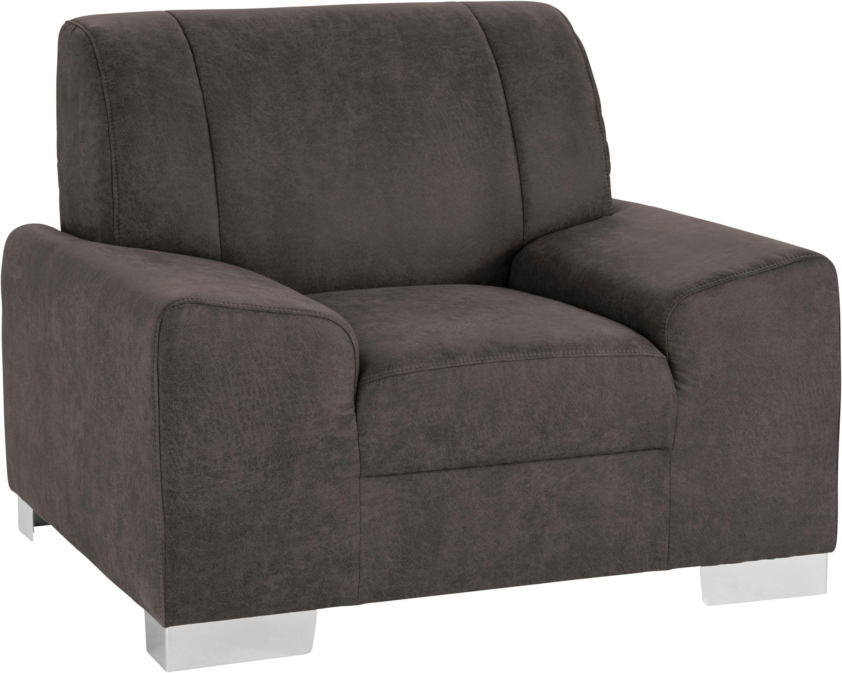 DOMO collection Sessel Anzio, wahlweise mit Federkern