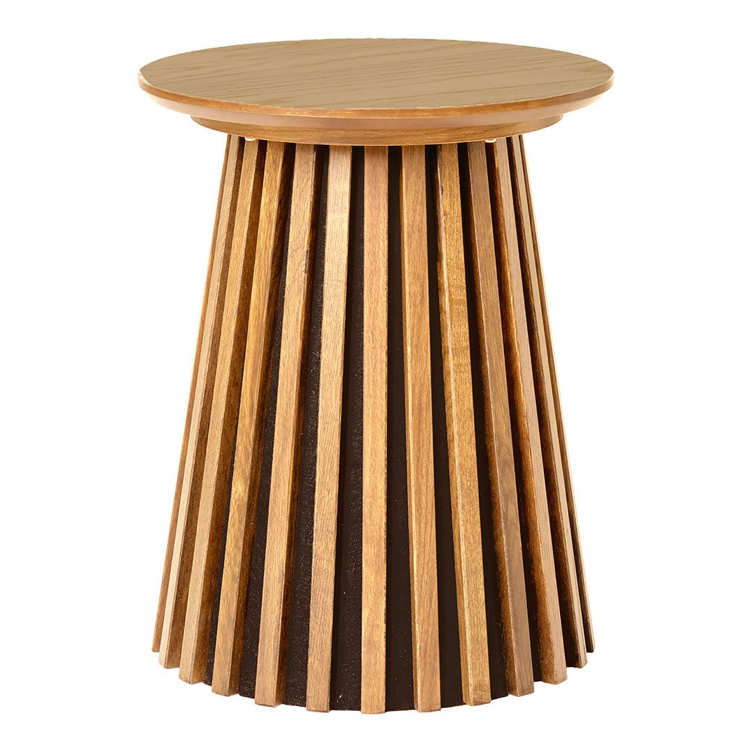 House Nordic Couchtisch Osaka Ecktisch Ø40cm Eichenfurnier.