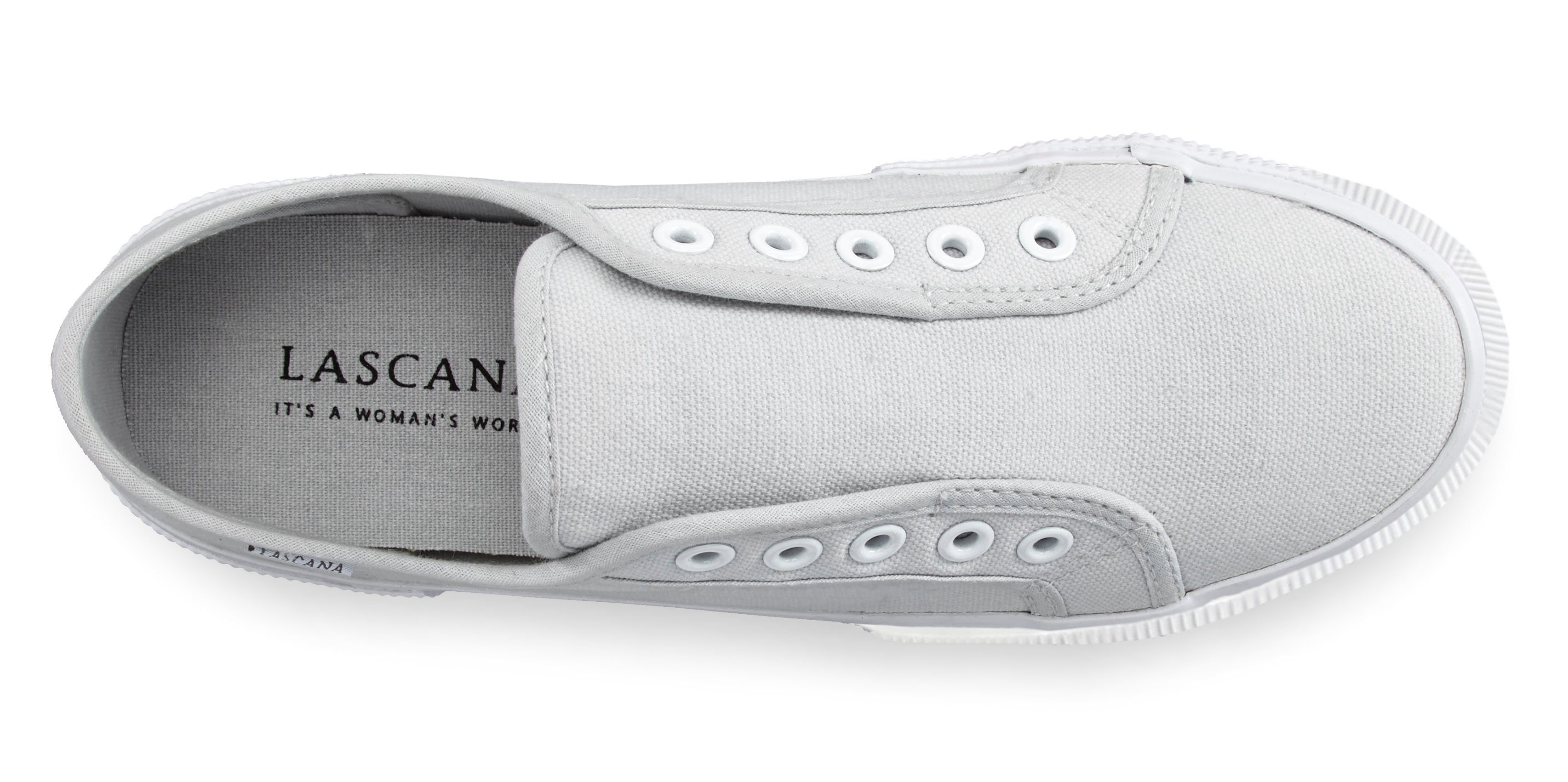 LASCANA Slip-On-Sneaker, Sneaker Slipper, Halbschuh bequem zum Reinschlüpfen VEGAN