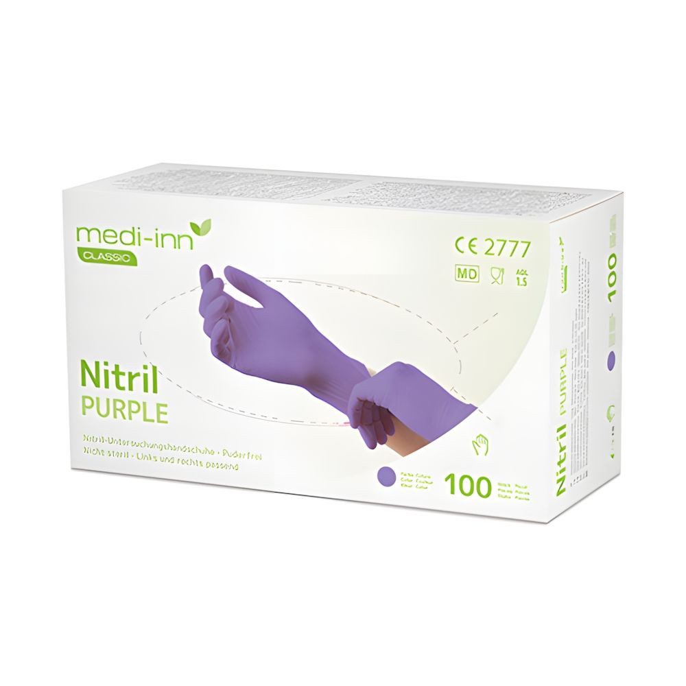 Einweghandschuhe 1000x Classic Handschuhe Nitril puderfrei lila Nitril Purple Größe S