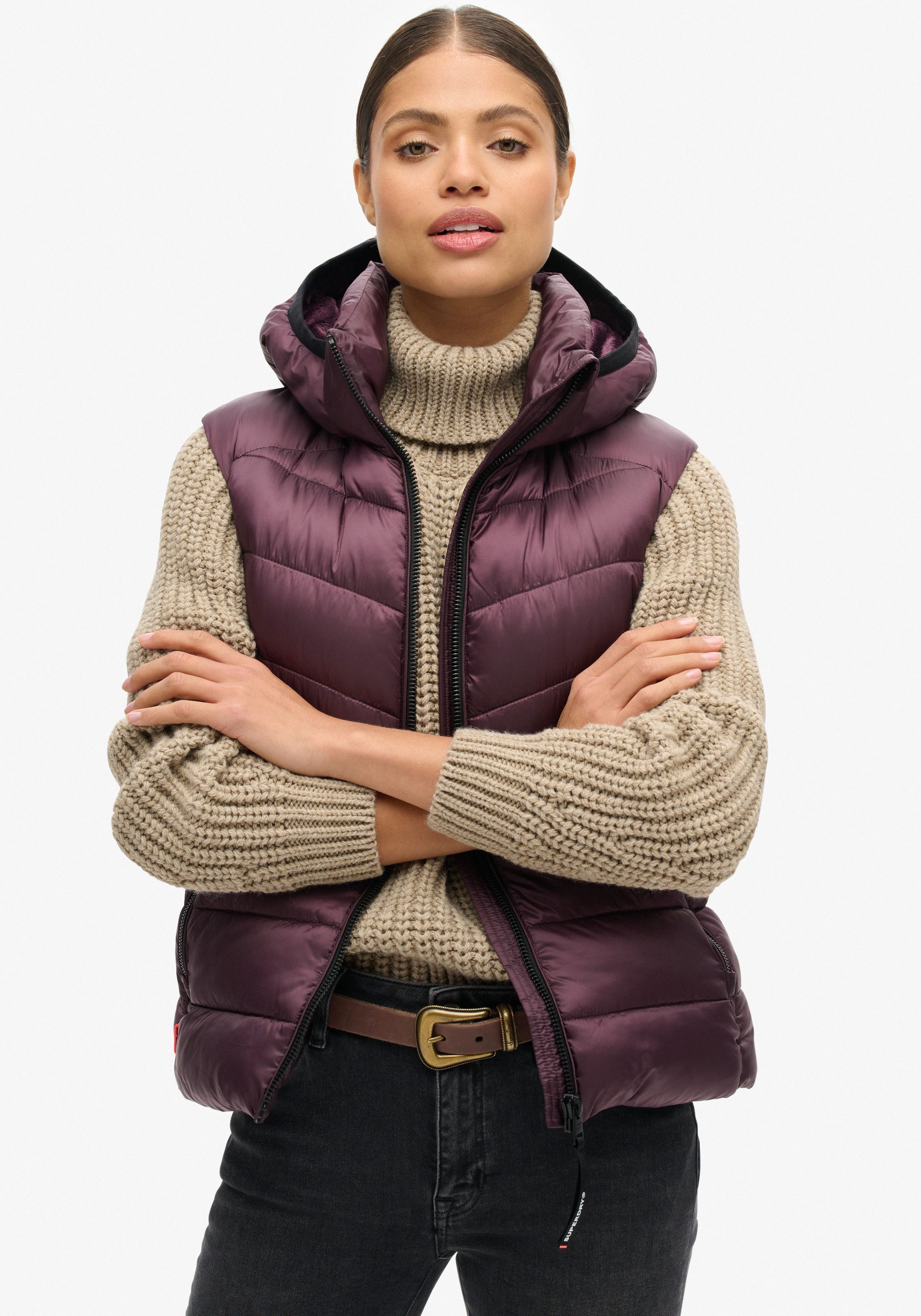 Steppweste HOODED FUJI QUILT PADDED GILET