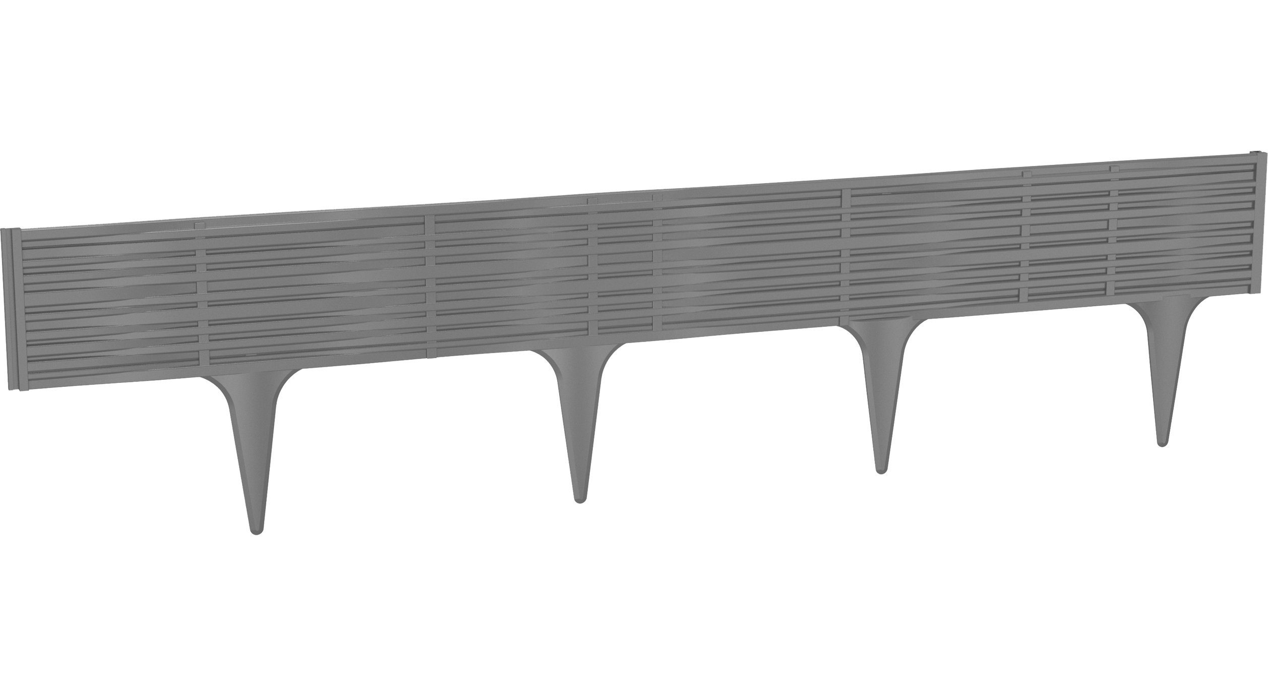 BigDean Rasenkante Gartenpalisade 3,9m Weidenzaun Beet Umrandung Einfassung Mähkante