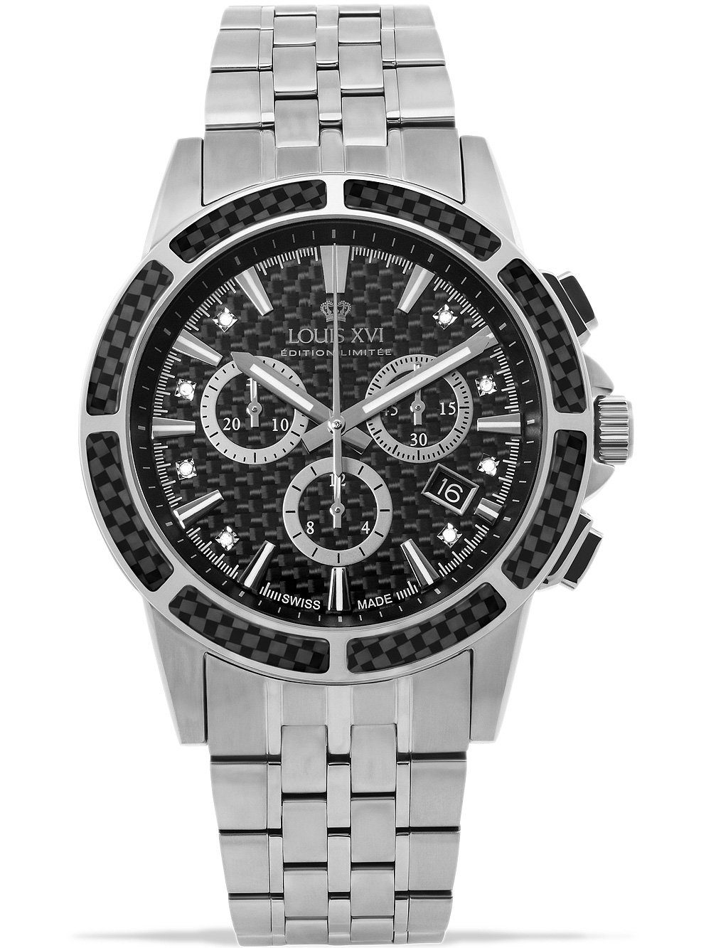 Quarzuhr Louis XVI LXVI1101 Majeste Chronograph Herrenuhr 43mm 5ATM Louis XVI LXVI1101 Majeste Chronograph Herrenuhr 43mm 5ATM
