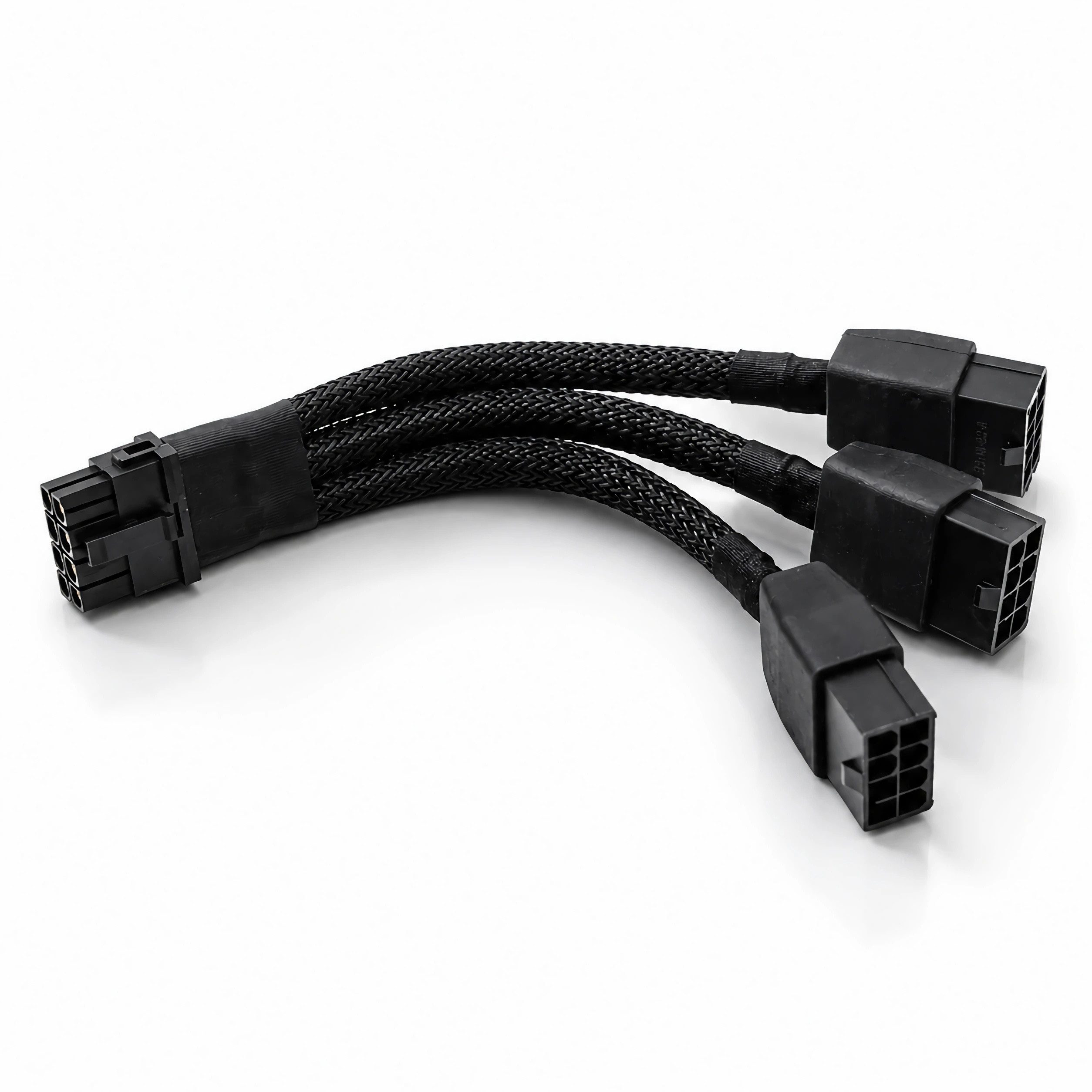 Bolwins B85 12VHPWR Adapterkabel für Grafikkarte 16 Pin auf 3x 8 Pin 600W Stromkabel, 16 Pin 12VHPWR Buchse (12+4 Pin), PCIe 5.0, 3x PCIe 8 Pin Stecker (16 cm), PCIe 5.0 Standard, 600W Leistung, 16AWG Kupferleiter, 16cm