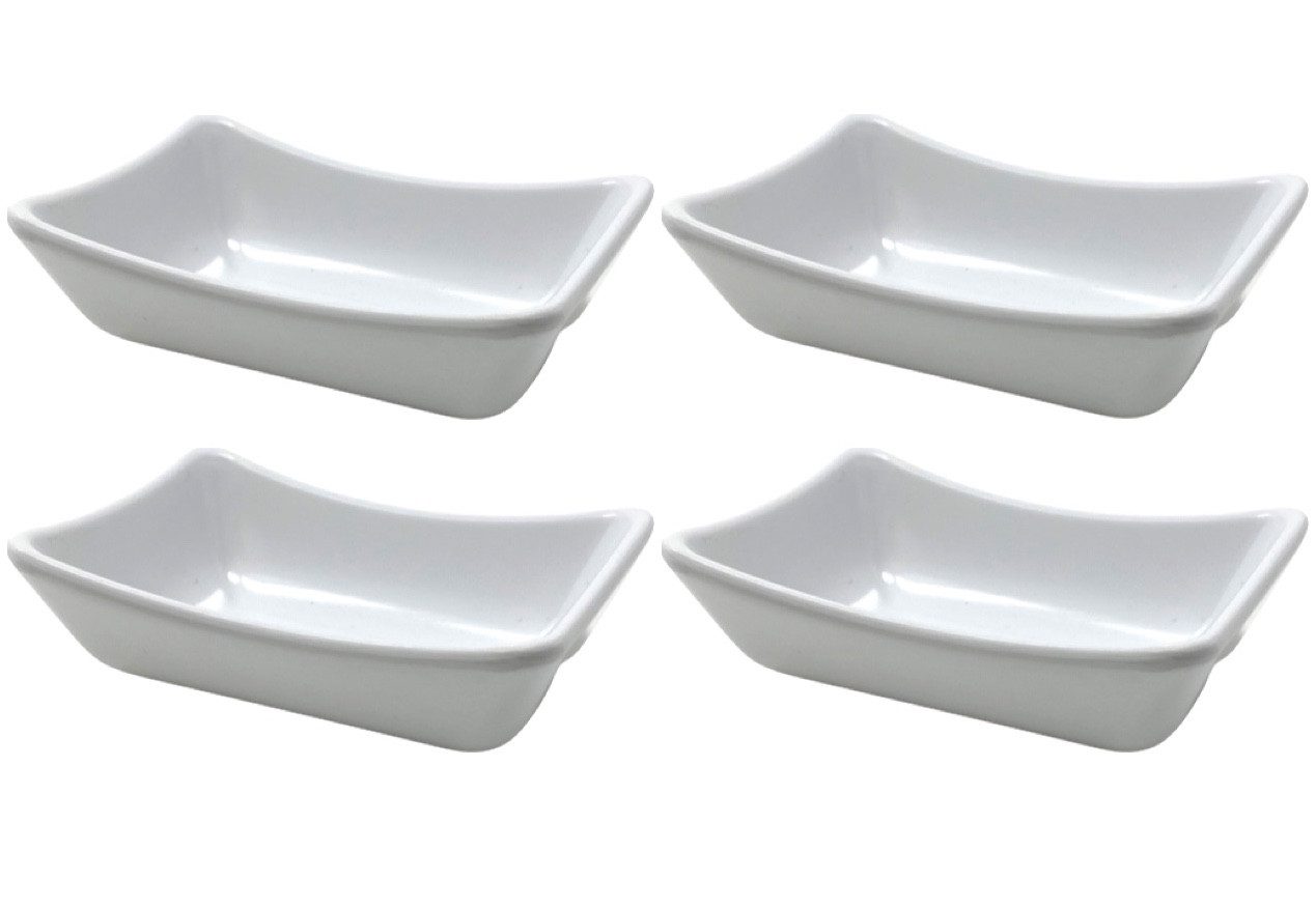 DanDiBo Dipschale 4x Dipschalen Melamin Set Snackschale Servierschale Klein