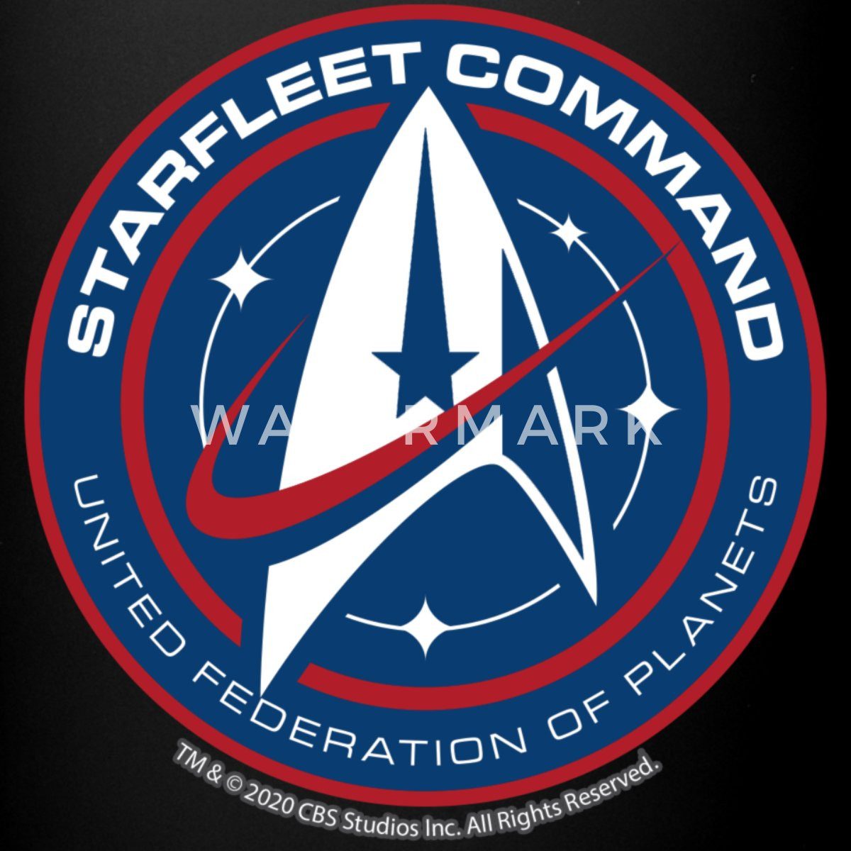 Spreadshirt Tasse Star Trek Discovery Sternenflotte Abzeichen Tasse Einfarbig, Keramik