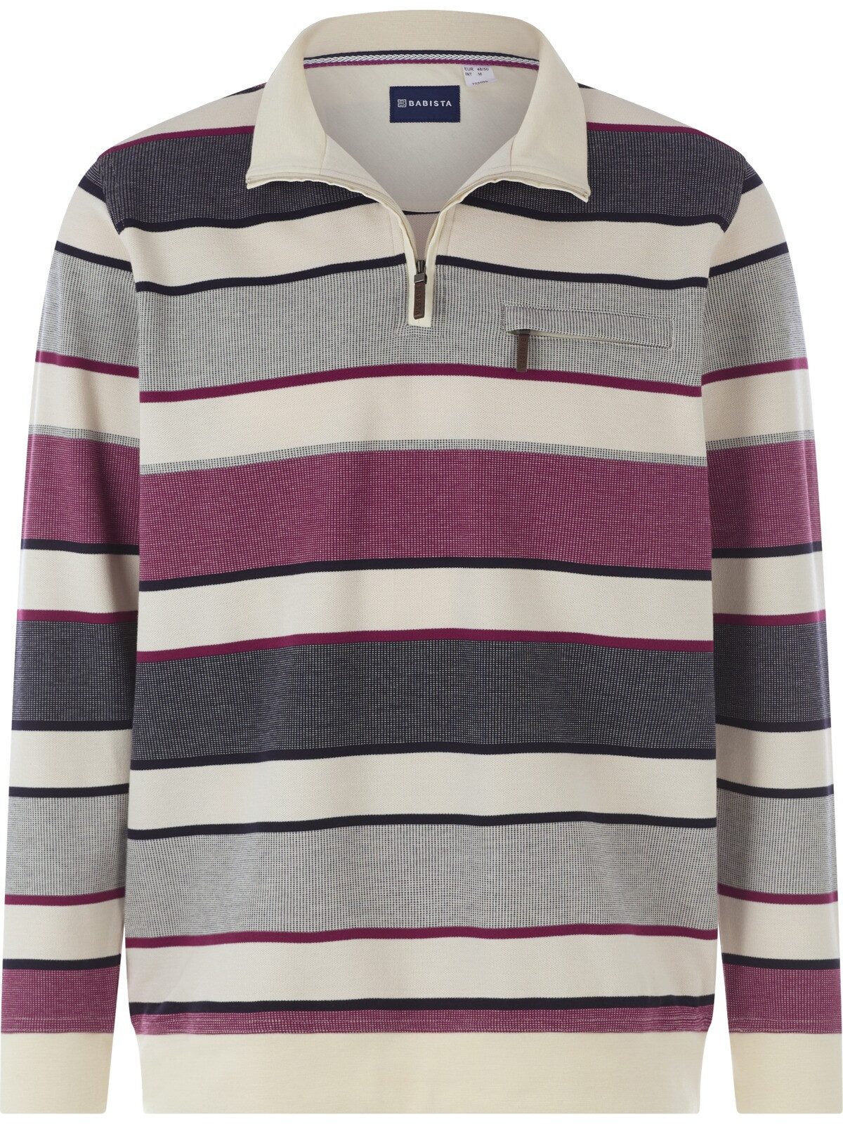 Babista Sweatshirt MELRIN mit mordernen Umlegekragen