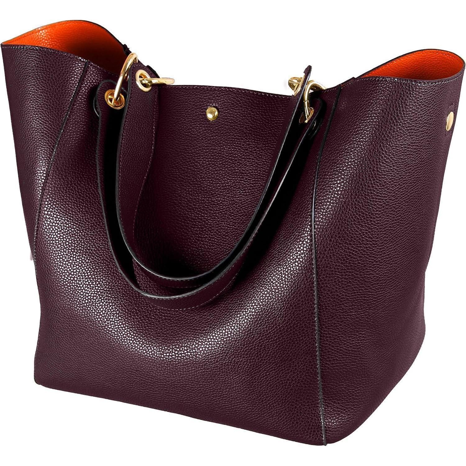 LuxusKollektion Henkeltasche Taschen Damen Leder Shopper Groß Henkeltasche Arbeit Kaffee