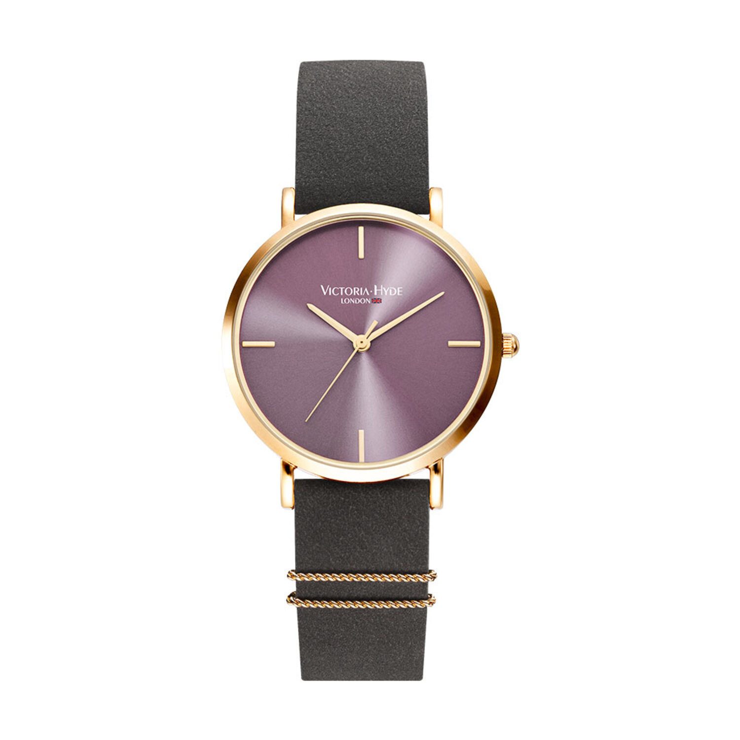 Victoria Hyde Quarzuhr Quarzuhr The Colourful Classic Edelstahl, analog, Geschenkbox Lederarmband, (1-tlg., Kein Set)