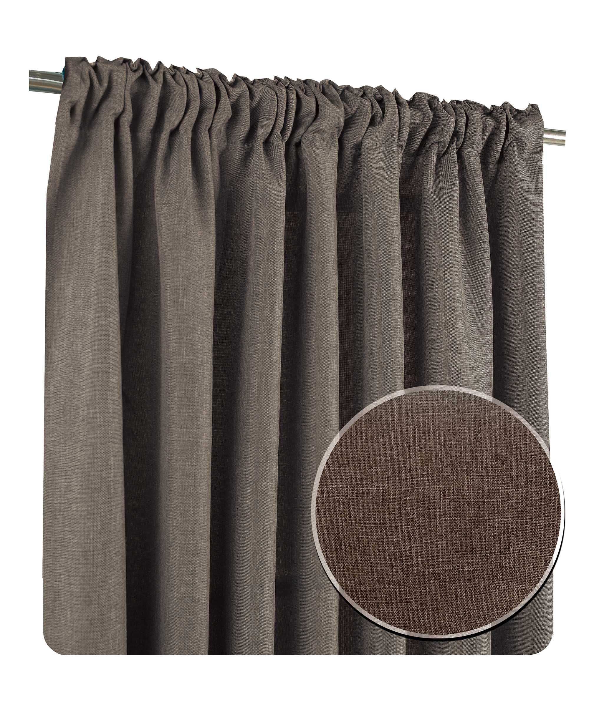 Haus und Deko Kuscheltier Vorhang 2er Set Kräuselband 140x245 cm blickdicht günstig online kaufen