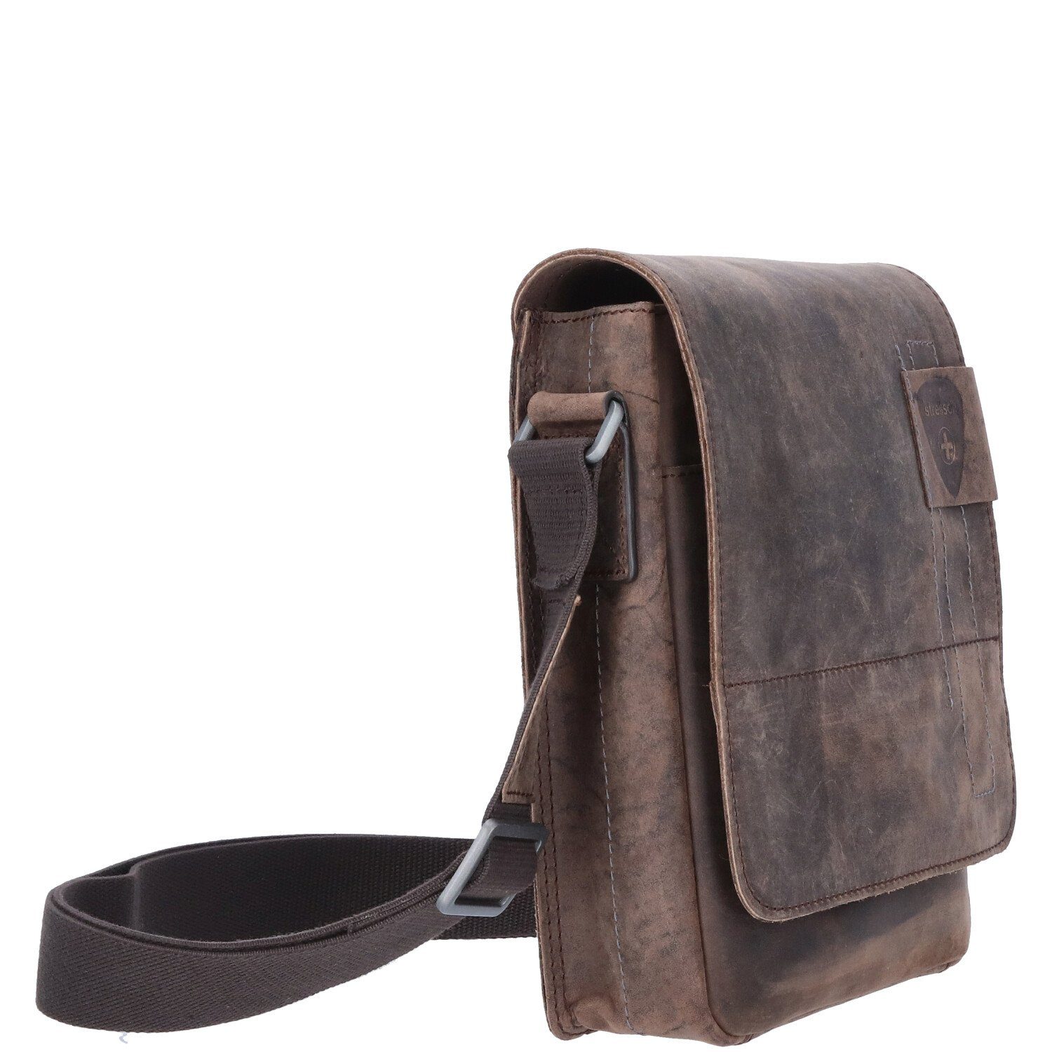 Strellson Umhängetasche Strellson Leder Umhängetasche Richmond Jeremy dark brown (1, 1-tlg., 1)