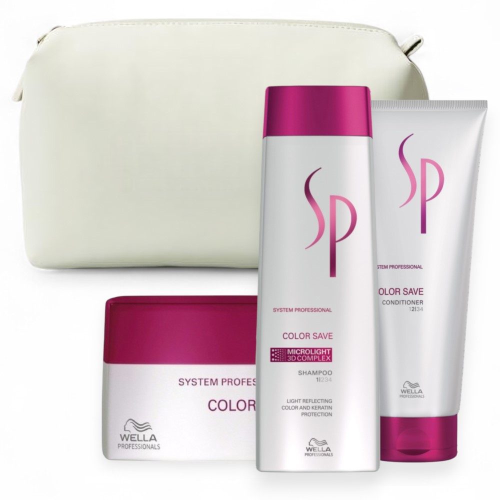 Haarpflege-Set Color Save Geschenkset - Shampoo 250ml+Cond. 200ml+Mask 200ml+Tasche