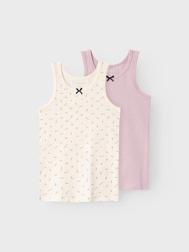 Unterhemd NMFTANK TOP 2P BUTTERCREAM FLORAL NOOS