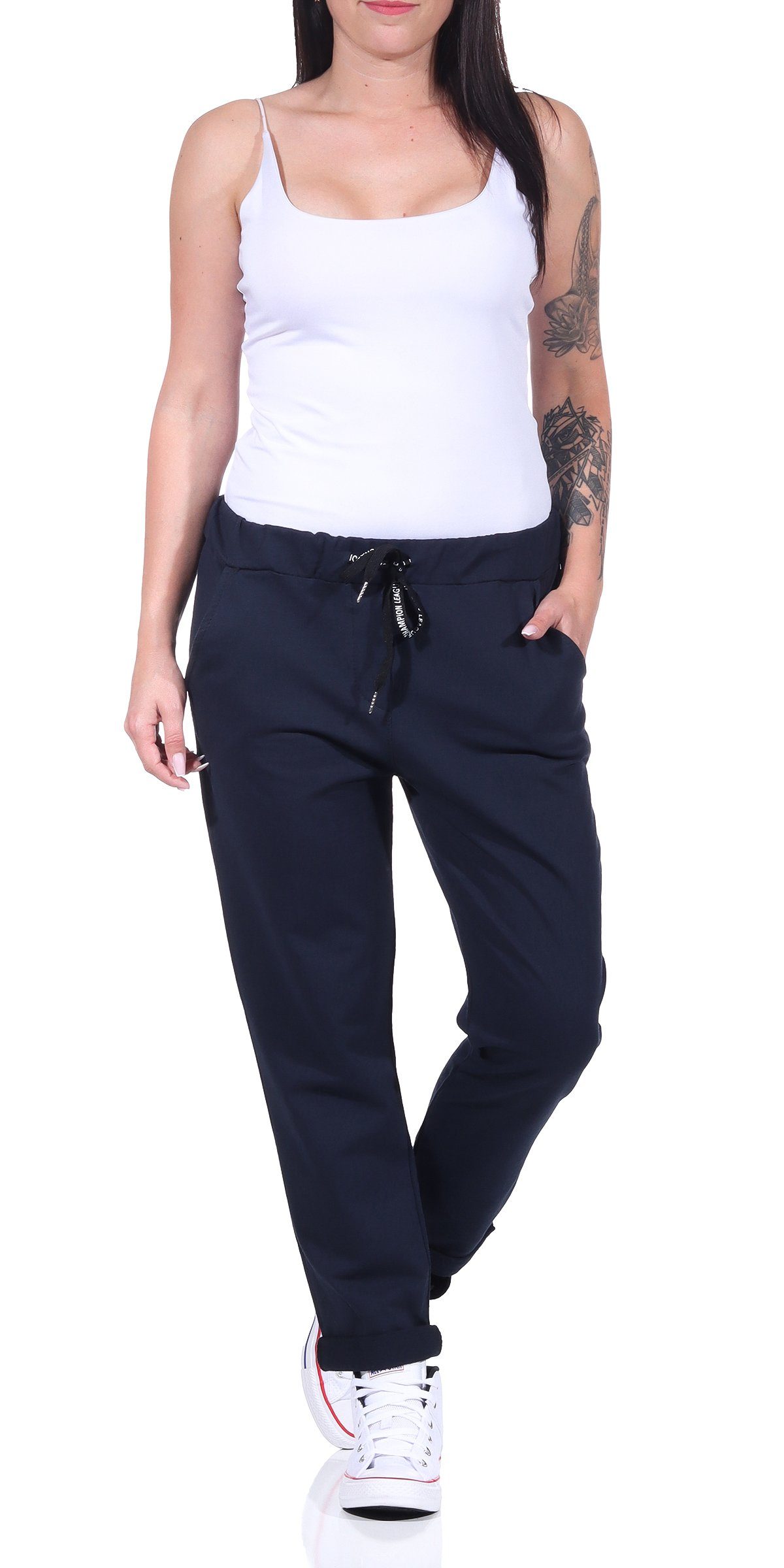 CLEO STYLE Jogginghose Jogginghose 20 Dunkelblau günstig online kaufen
