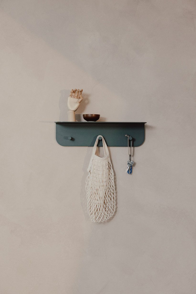 Metallbude Wandgarderobe MALOU, verschiedene Größen, ideal für Flur, Kinderzimmer