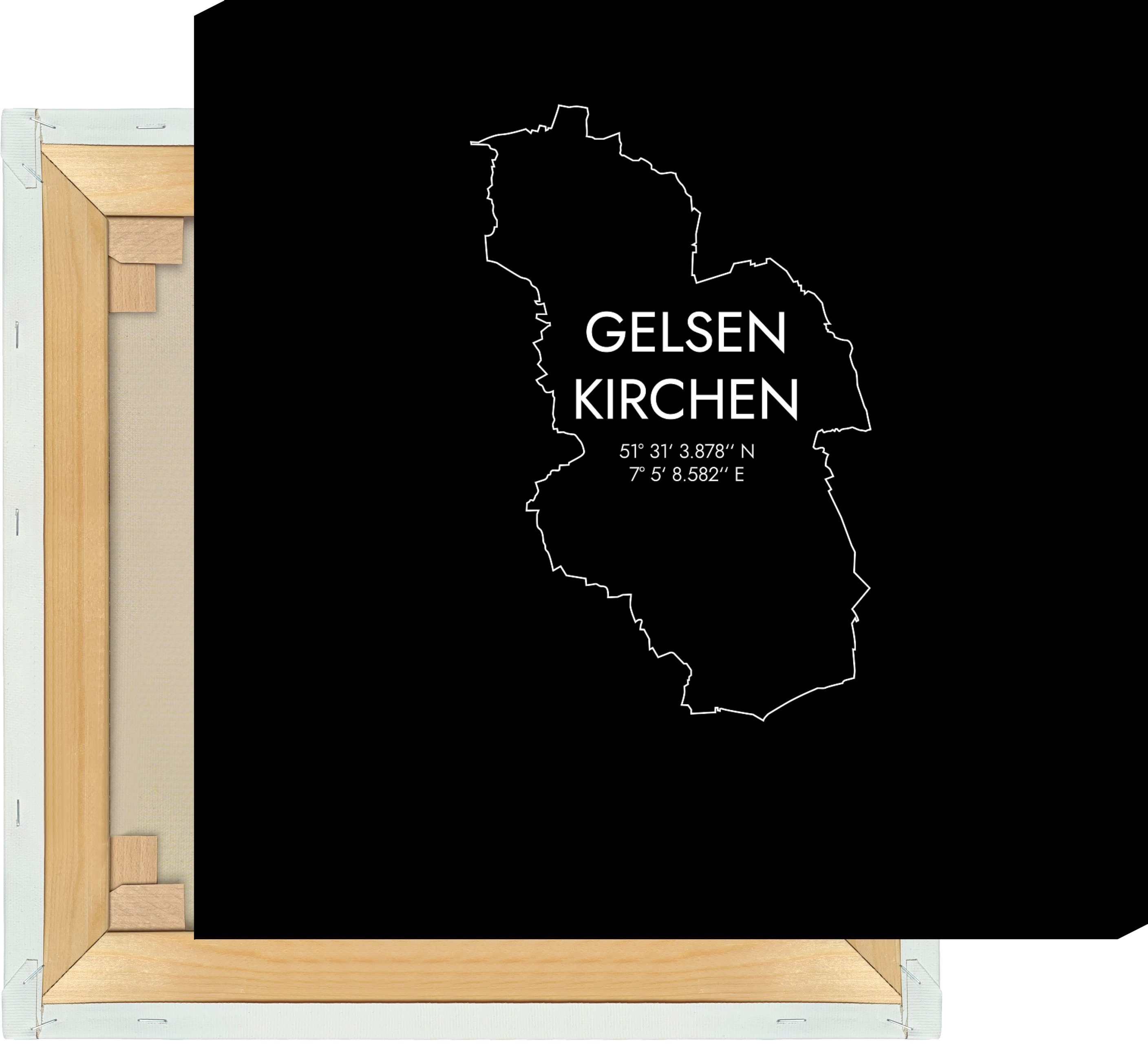 MOTIVISSO Leinwandbild Gelsenkirchen Koordinaten #7